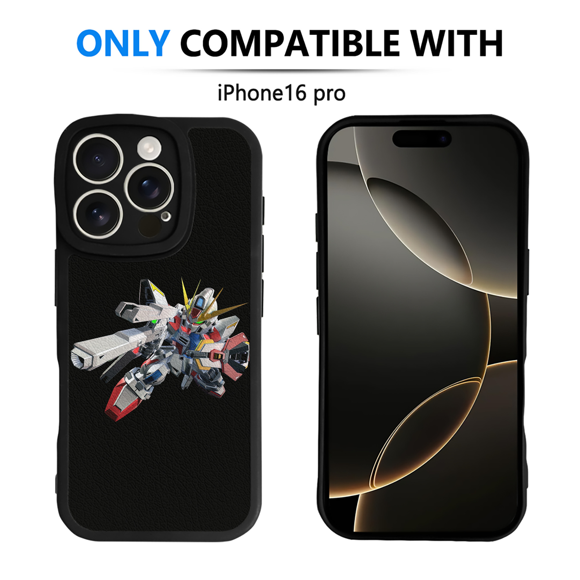 （画像用） 機動戦士ガンダム Mobile Suit Gundam 【iPhone 16シリーズ対応】シリコンスマホケース（レザー調） 材質：シリコン